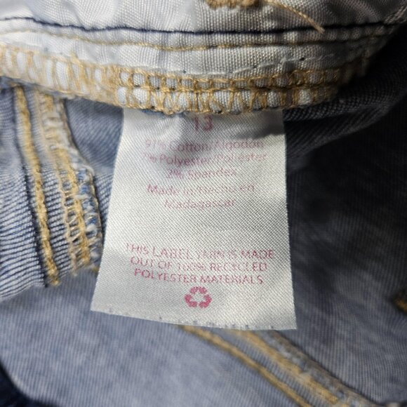 No Boundaries Jeans Womens 13 Blue Medium Wash Stretch Denim Skinny Mid Rise - Picture 5 of 11